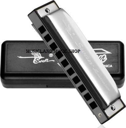 Swan 10 Hole Harmonica Mouth Organ
